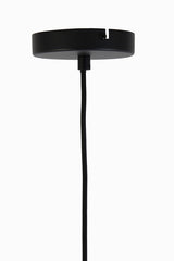 Modern Pendant Light with Black and Smoked Glass Design (Ø21x37 cm)