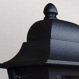 Deco Lane 1lt Half Wall Lantern Black