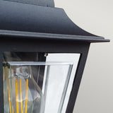 Deco Lane 1lt Half Wall Lantern Black