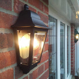Deco Lane 1lt Half Wall Lantern Black