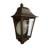 Deco Lane 1lt Half Wall Lantern Bronze