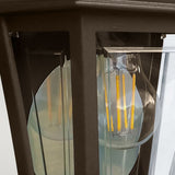Deco Lane 1lt Half Wall Lantern Bronze