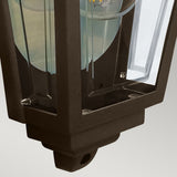 Deco Lane 1lt Half Wall Lantern Bronze