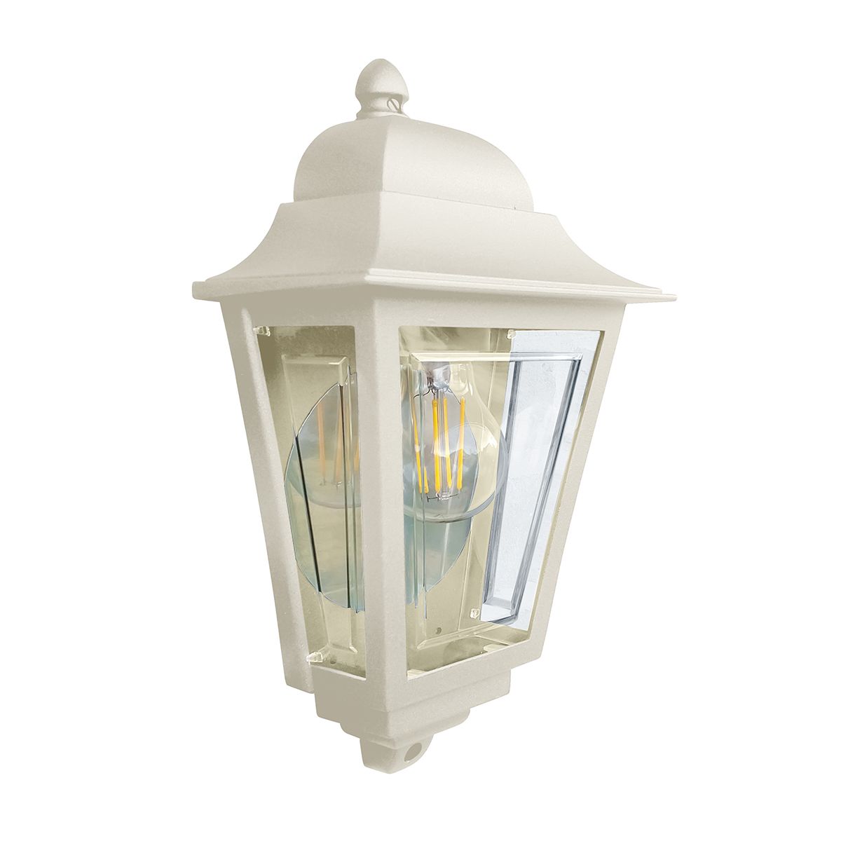 Deco Lane 1lt Half Wall Lantern Cream