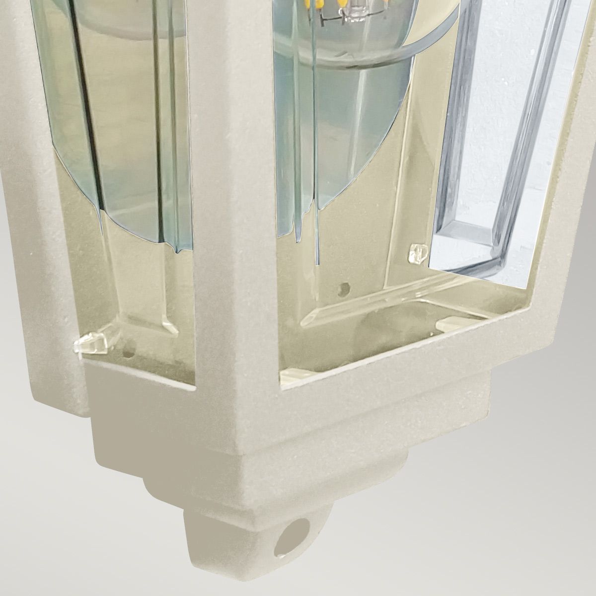 Deco Lane 1lt Half Wall Lantern Cream