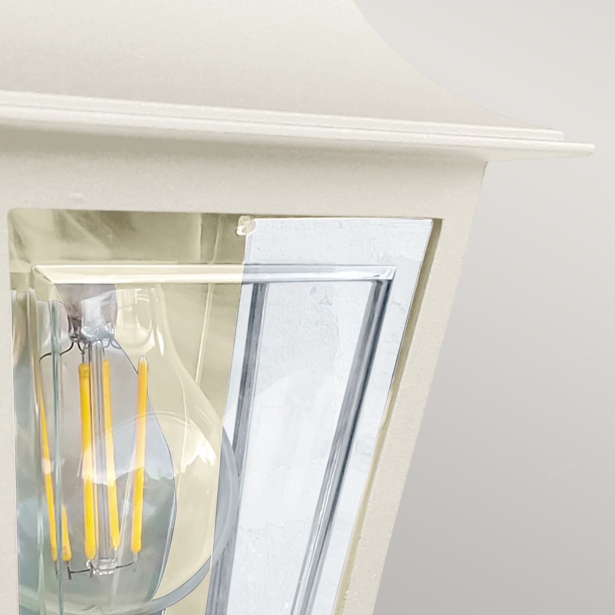 Deco Lane 1lt Half Wall Lantern Cream