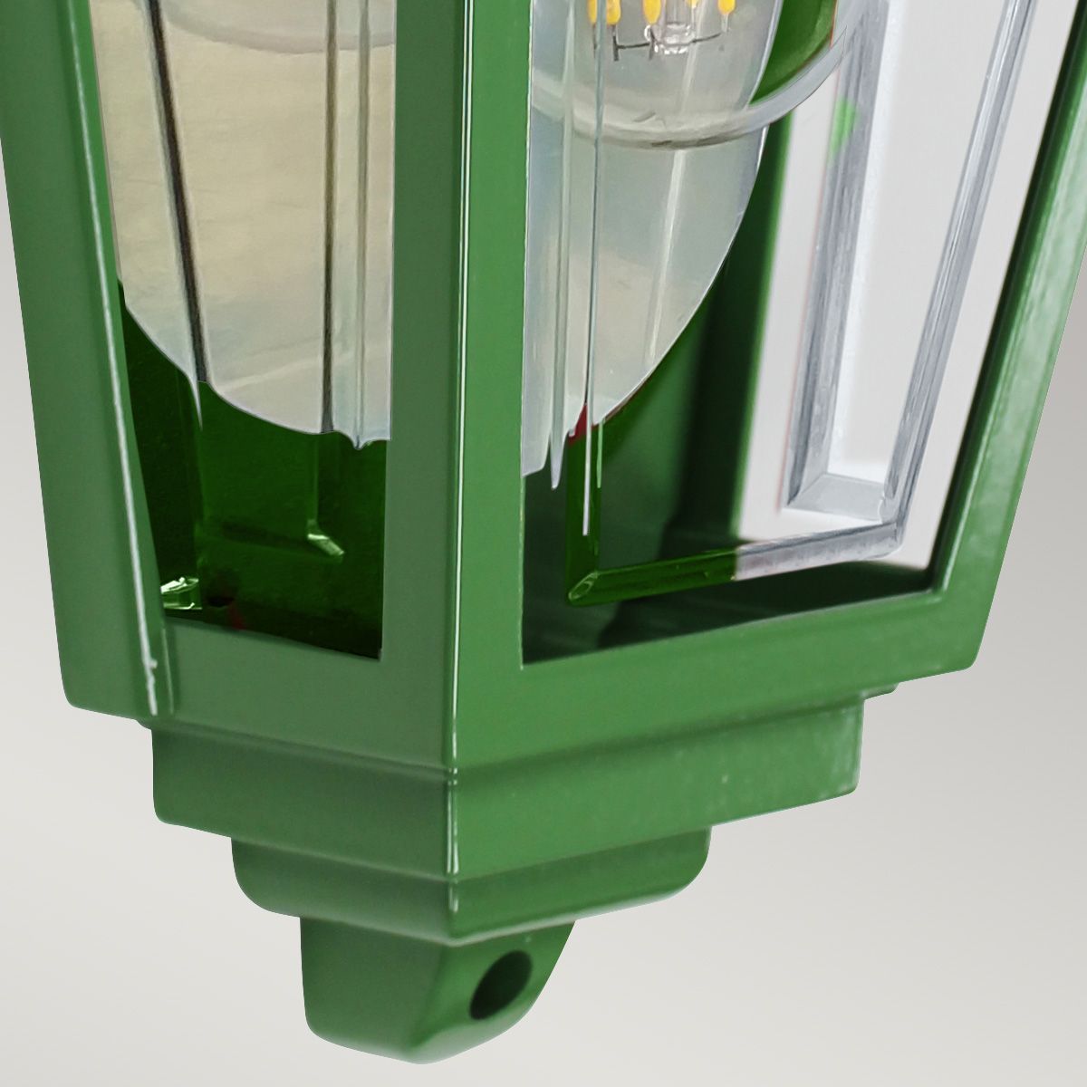 Deco Lane 1lt Half Wall Lantern Green