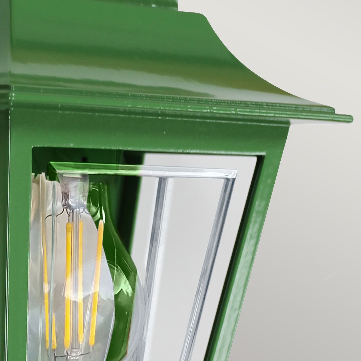 Deco Lane 1lt Half Wall Lantern Green
