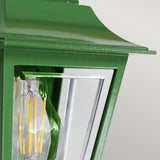 Deco Lane 1lt Half Wall Lantern Green