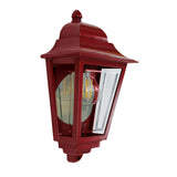 Deco Lane 1lt Half Wall Lantern Red