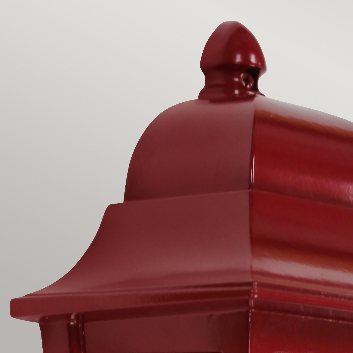Deco Lane 1lt Half Wall Lantern Red