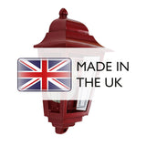 Deco Lane 1lt Half Wall Lantern Red
