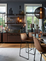 Elegant Black Table Lamp 11x39.5 cm - Lezuza Matte Finish