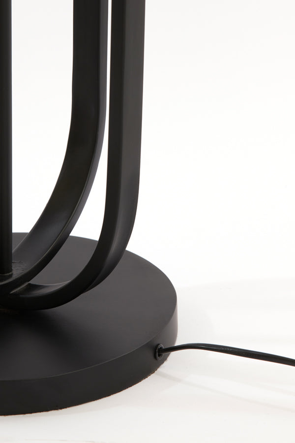 Modern Aster Matte Black Floor Lamp - 25x140 cm