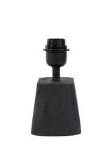 Kardan Wood Lamp Base in Matte Black - 16x10x21 cm
