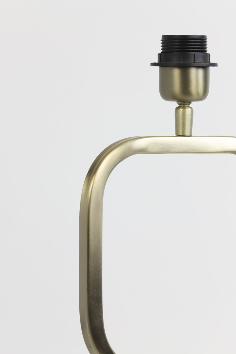 Elegant Lutika Light Gold Lamp Stand - Dimensions 23x11.5x46 cm