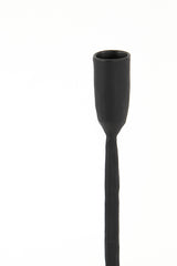 Matte Black Icarus Candle Holder, 10.5x50 cm