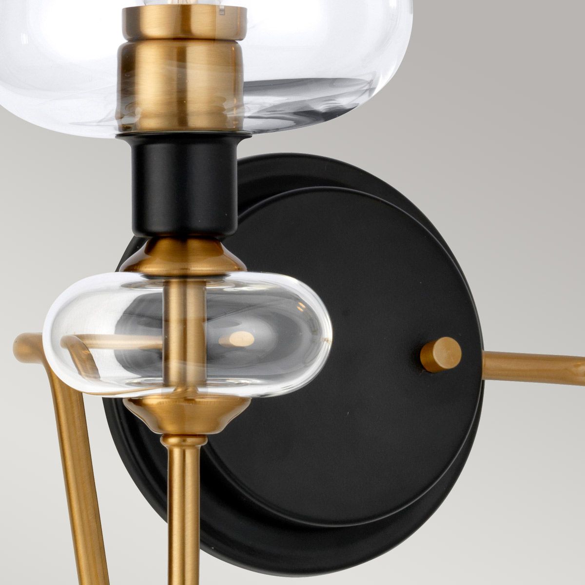 Armand Dual-Arm Aged Brass Wall Sconce