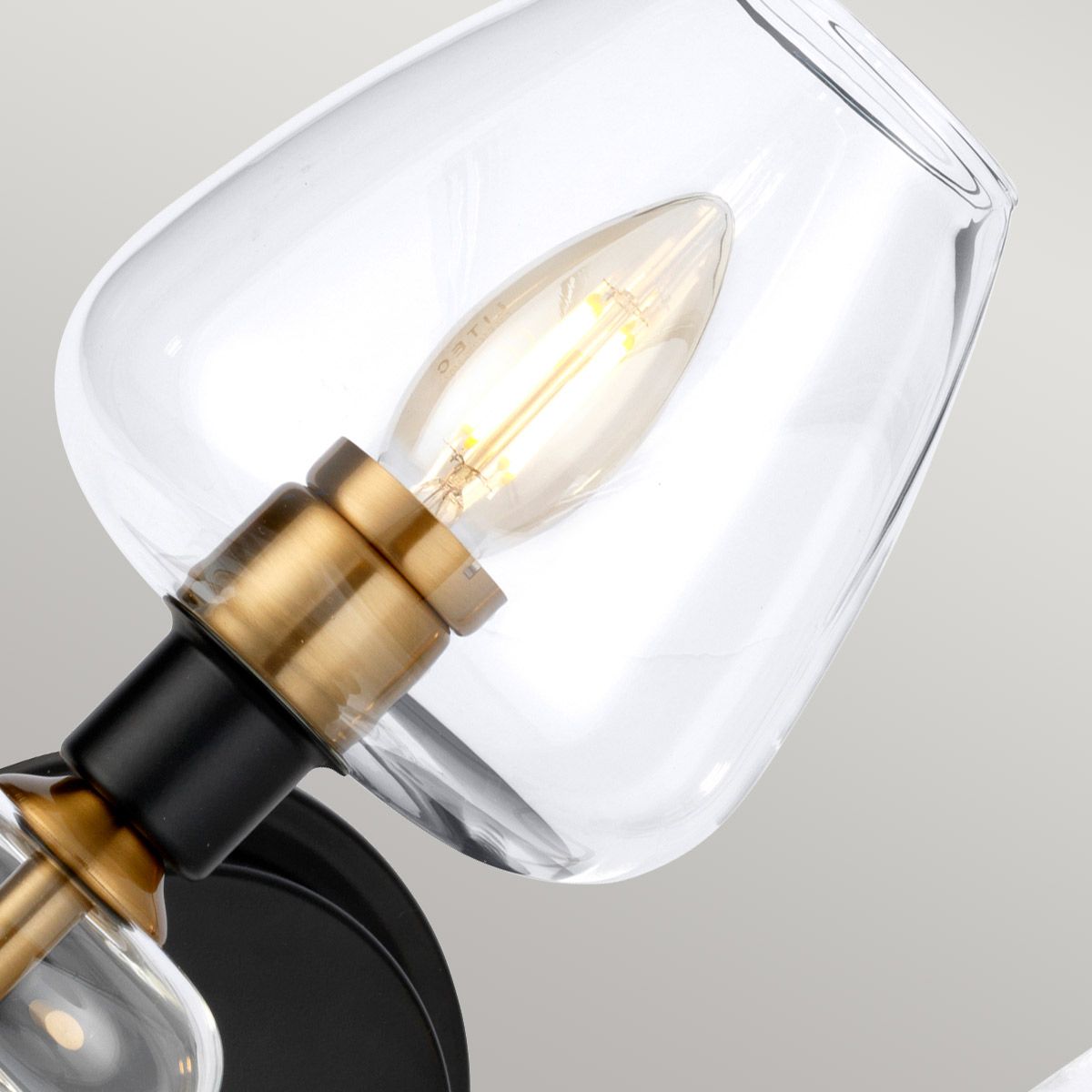 Armand Dual-Arm Aged Brass Wall Sconce