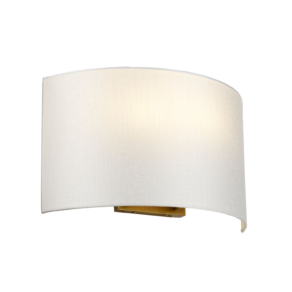 Cooper Large Curved Wall Light with Aged Brass Back Plate Aged Brass
