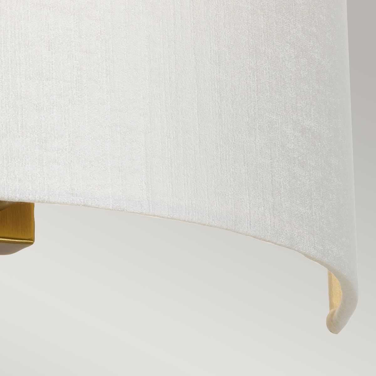 Cooper Large Curved Wall Light with Aged Brass Back Plate Aged Brass