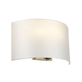 Cooper Large Curved Wall Light with Polished Chrome Back Plate Polished Chrome