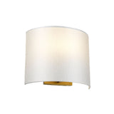 Cooper Medium Curved Wall Light with Aged Brass Back Plate Aged Brass