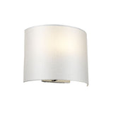 Cooper Medium Curved Wall Light with Polished Chrome Back Plate Polished Chrome
