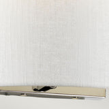 Cooper Medium Curved Wall Light with Polished Chrome Back Plate Polished Chrome