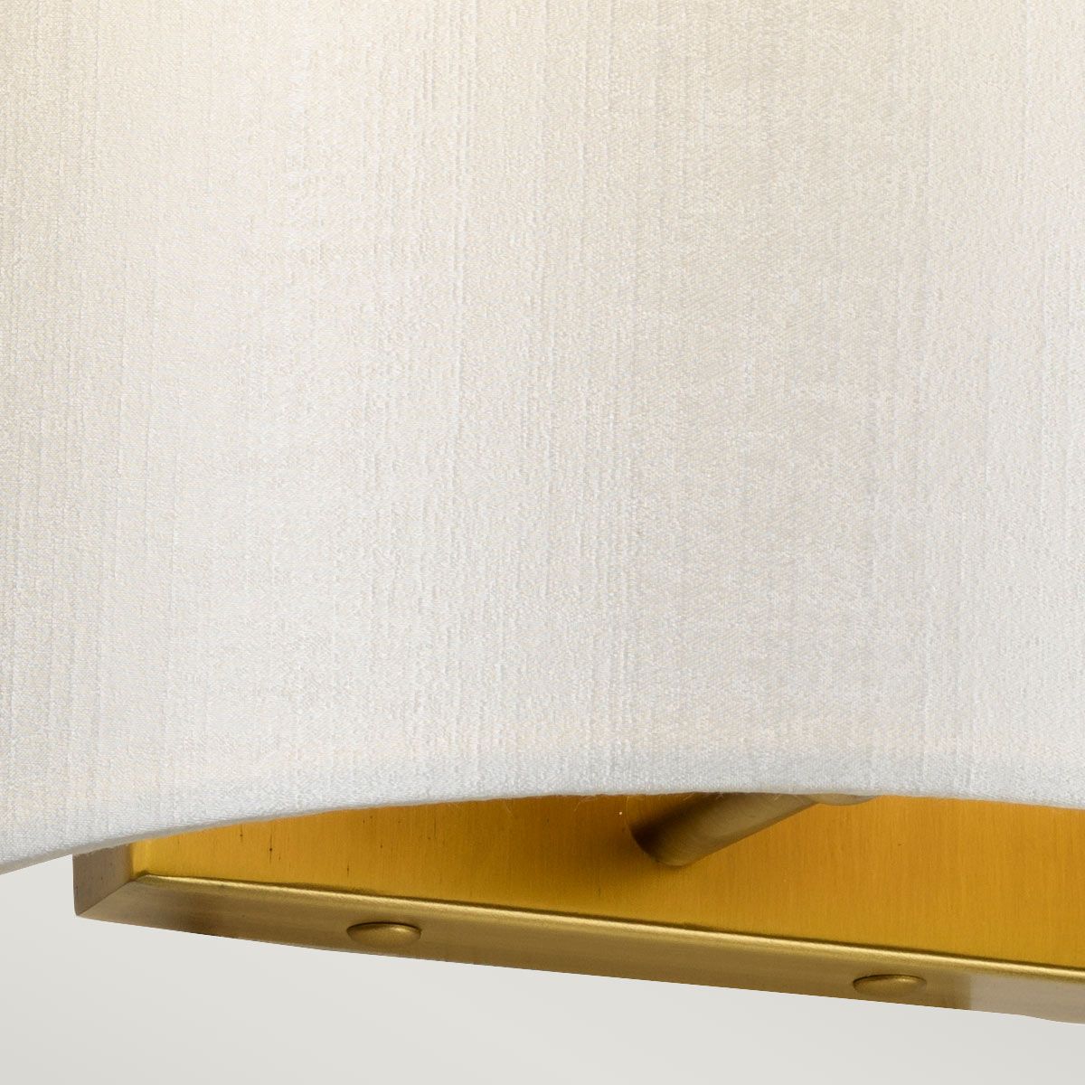 Cooper Small Curved Wall Light with Aged Brass Back Plate Aged Brass