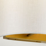 Cooper Small Curved Wall Light with Aged Brass Back Plate Aged Brass