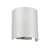 Cooper Small Curved Wall Light with Polished Chrome Back Plate Polished Chrome