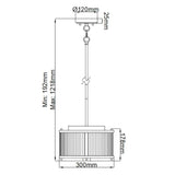 Museum Bronze Dual-Light Pendant - Contemporary Elegance