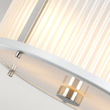 Corona Dual Light Pendant - White and Polished Nickel Finish