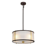 Corona Triple Pendant Light - Museum Bronze Finish