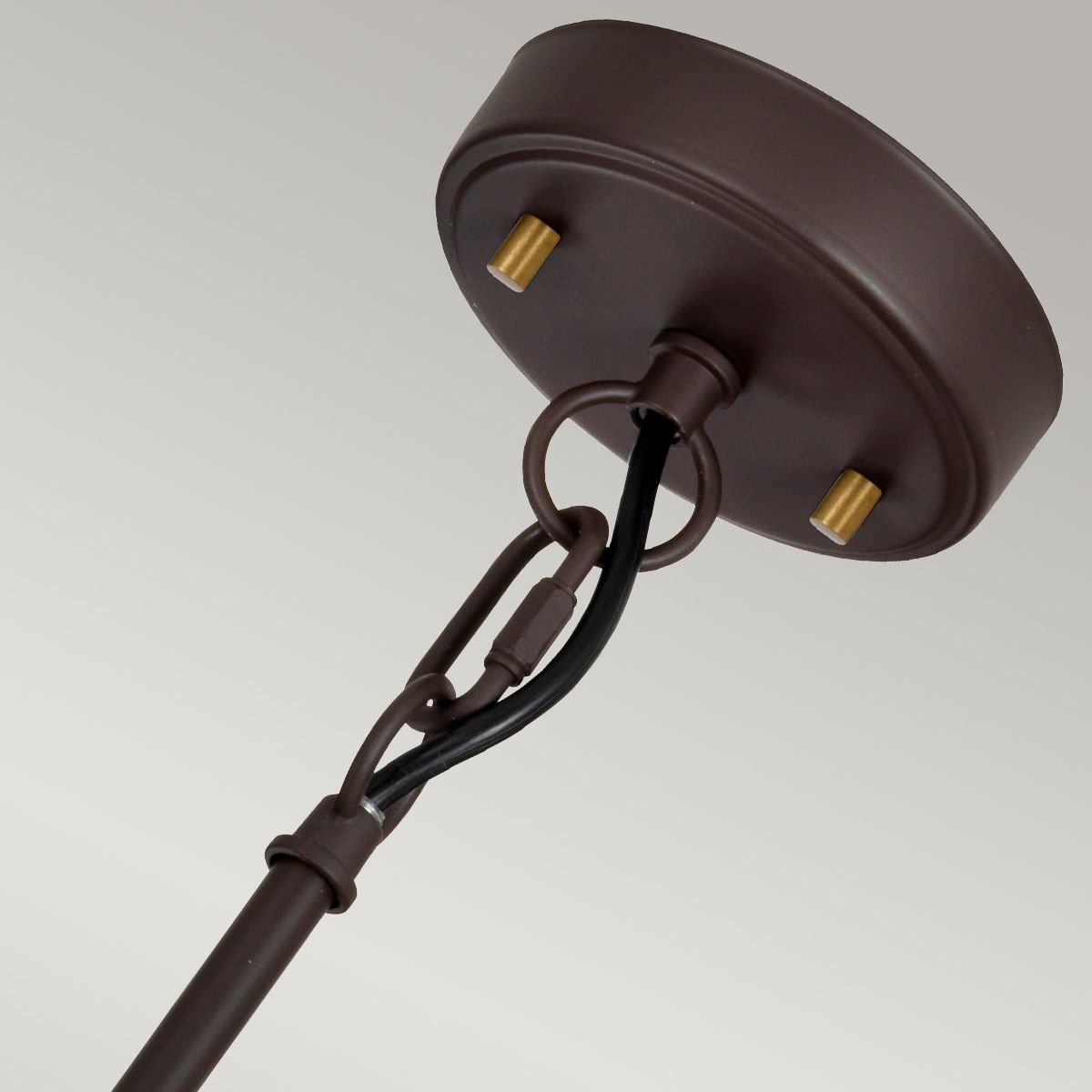 Corona Triple Pendant Light - Museum Bronze Finish