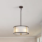Corona Triple Pendant Light - Museum Bronze Finish