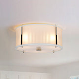 Contemporary 3-Light Pendant in White Satin and Polished Nickel Finish