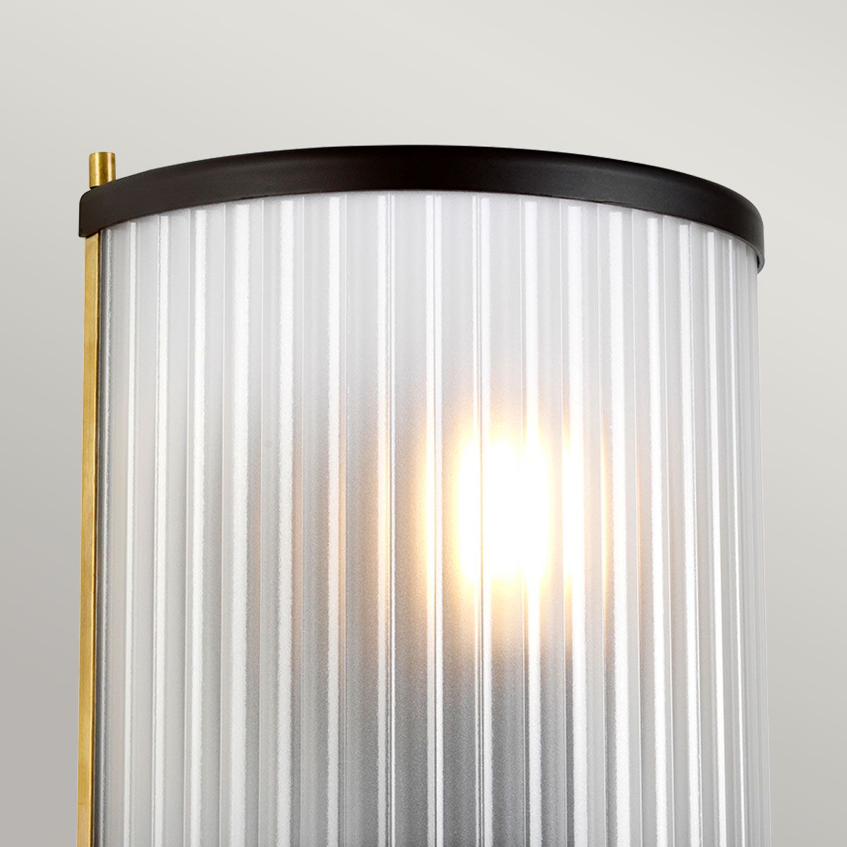 Corona 1 Light Wall Sconce - Museum Bronze & Aged Brass Finish
