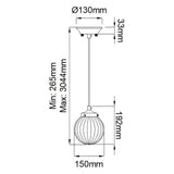 Celestial Elegance 1 Light Pendant
