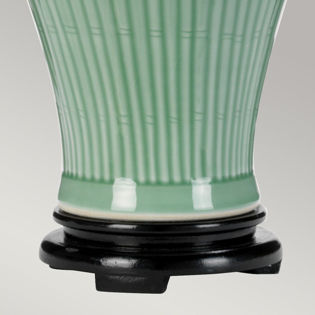 Dalian 1 Light Table Lamp with Tall Empire Shade Celadon
