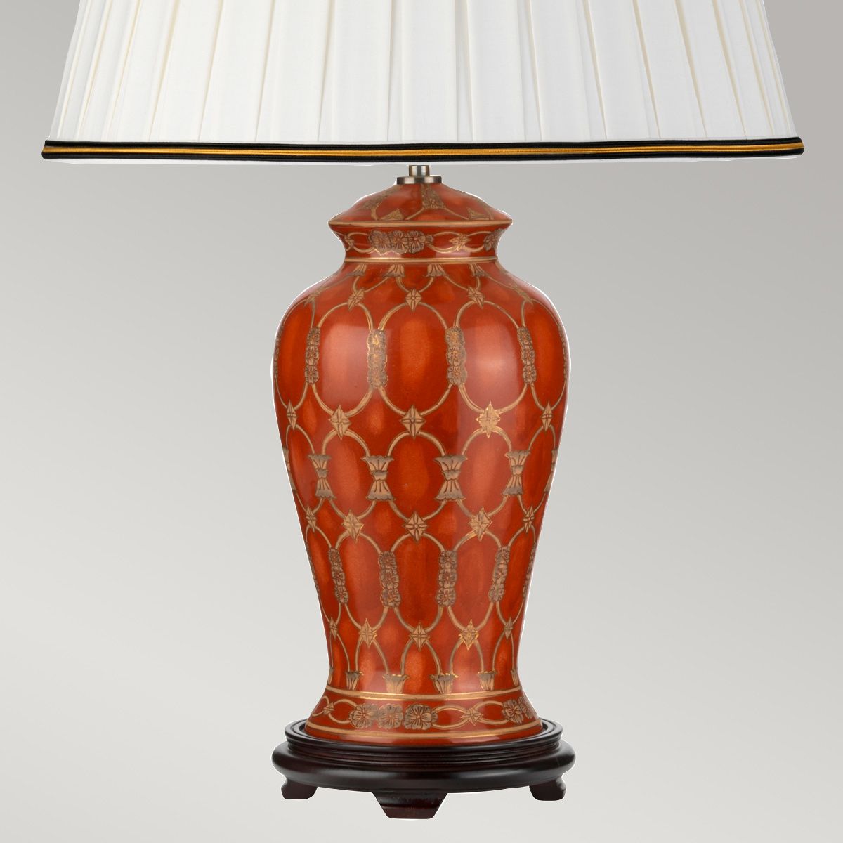 Datai 1 Light Table Lamp Terracotta and Gold