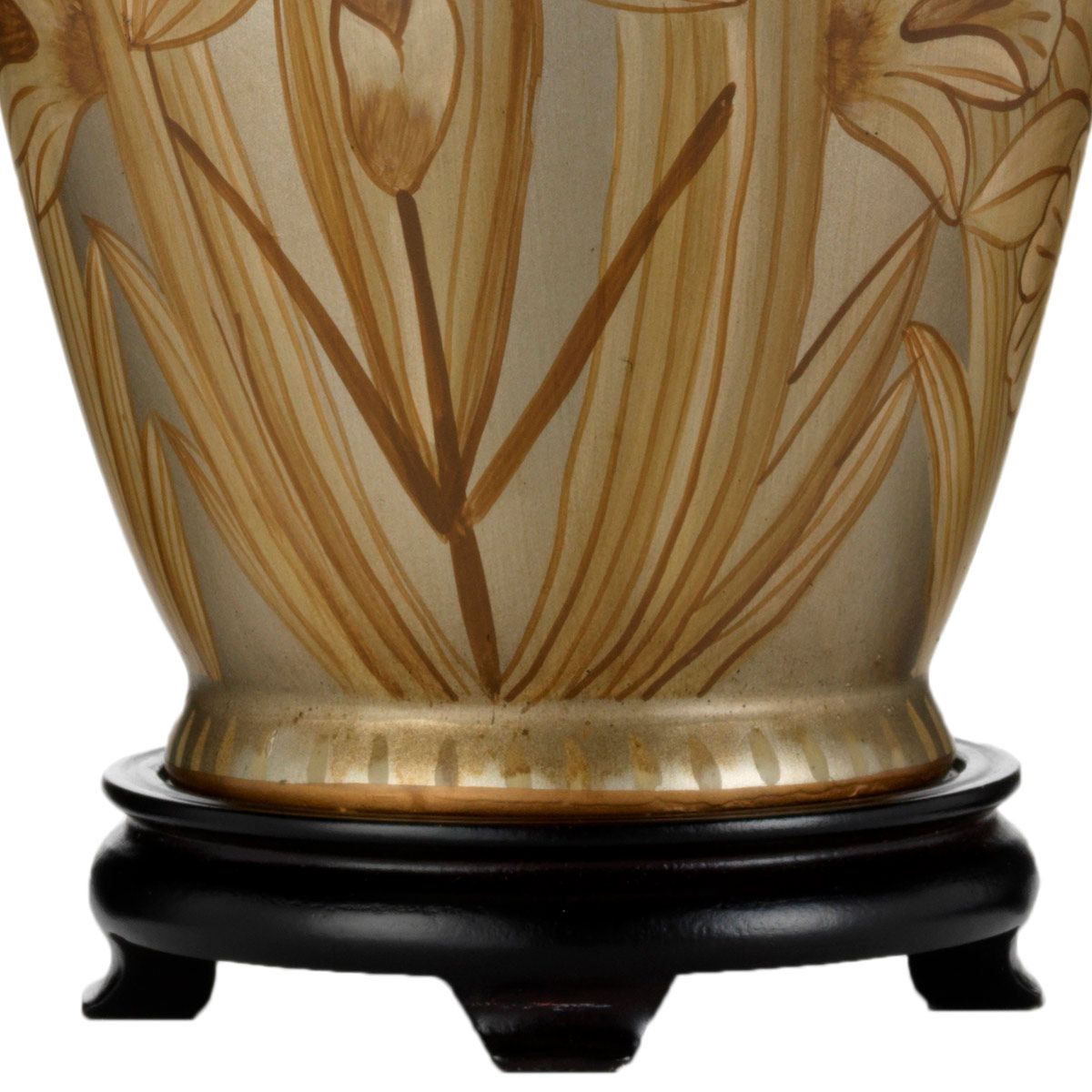 Dian 1 Light Table Lamp With Tall Empire Shade Silver and Gold