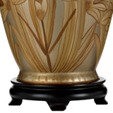 Dian 1 Light Table Lamp With Tall Empire Shade Silver and Gold