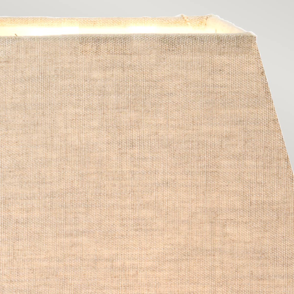 Eclipse 1 Light Table Lamp with Tapered Square Shade Bronze Patina