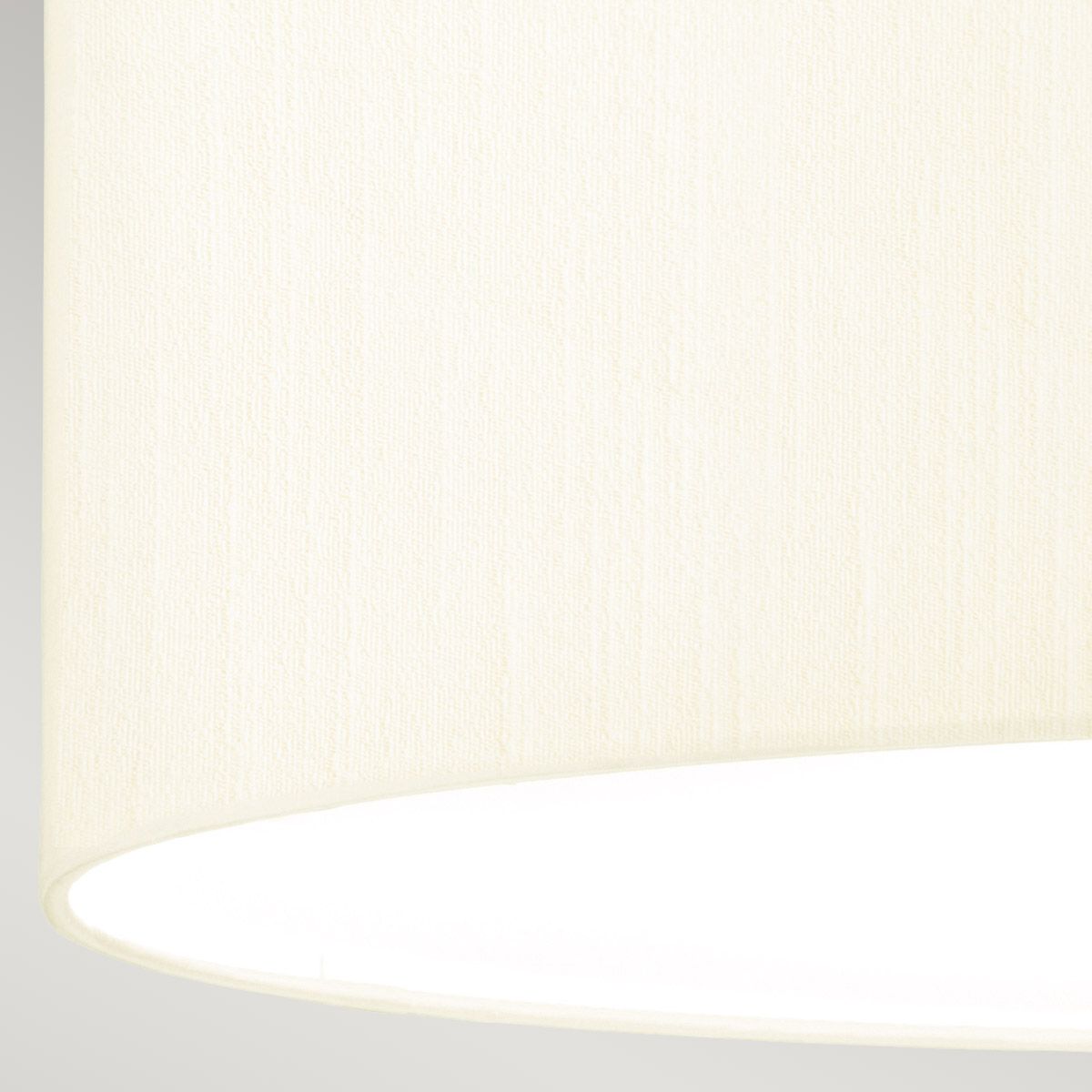 Fletcher 18" Flush Aged Brass with Ivory Shade