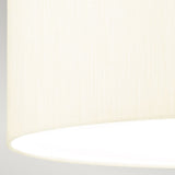Fletcher 18" Flush Aged Brass with Ivory Shade