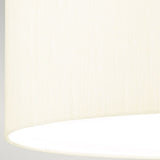 Fletcher 18" Flush Polished Chrome with Ivory Shade