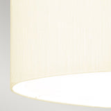 Fletcher 22" Flush Aged Brass with Ivory Shade