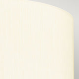 Fletcher 22" Flush Polished Chrome with Ivory Shade